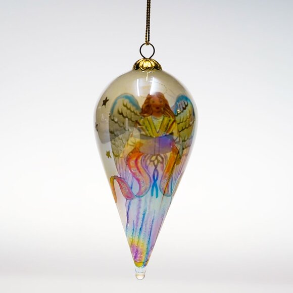 Beautiful Vintage Li Bien Hand-Painted Glass Ornament. - Picture 1 of 4